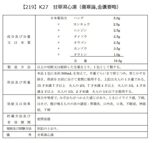 画像2: 甘草瀉心湯（カンゾウシャシントウ） (2)
