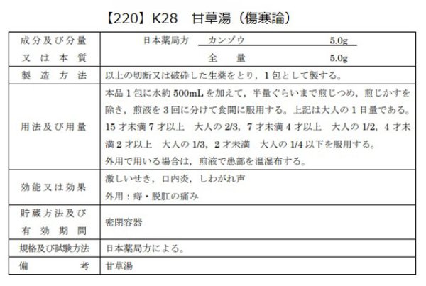 画像2: 甘草湯（カンゾウトウ） (2)