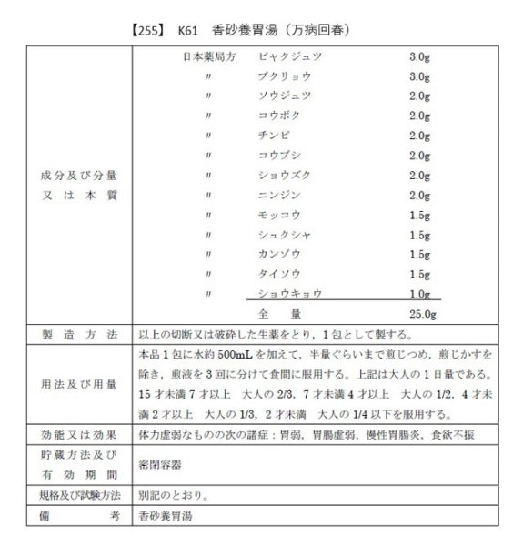 画像2: 香砂養胃湯（コウシャヨウイトウ） (2)