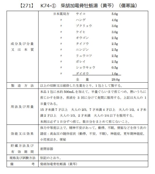 画像2: 柴胡加竜骨牡蛎湯（黄芩）（サイコカリュウコツボレイトウ（オウゴン）） (2)