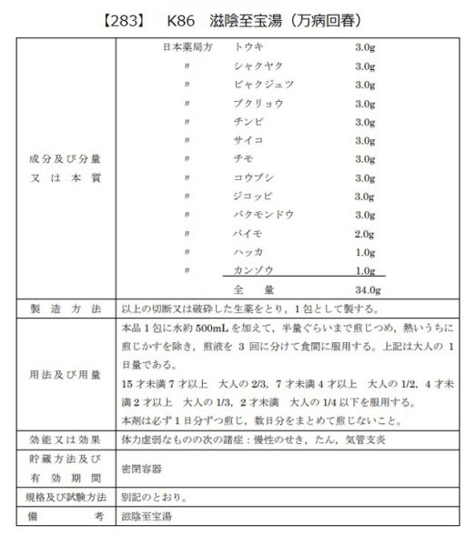 画像2: 滋陰至宝湯（ジインシホウトウ） (2)