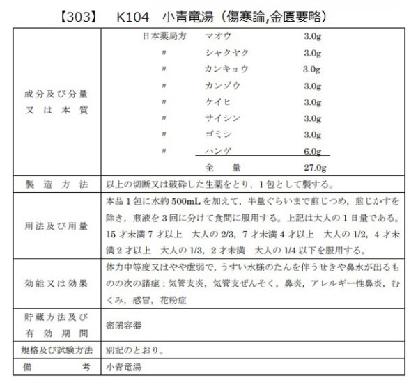 画像2: 小青竜湯（ショウセイリュウトウ） (2)