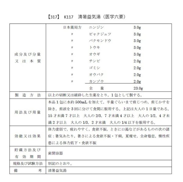 画像2: 清暑益気湯（セイショエッキトウ） (2)