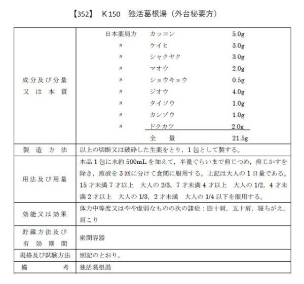 画像2: 独活葛根湯（ドッカツカッコントウ） (2)