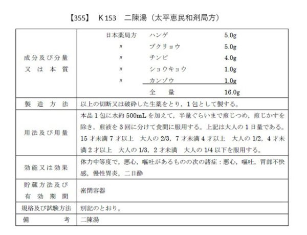 画像2: 二陳湯（ニチントウ） (2)