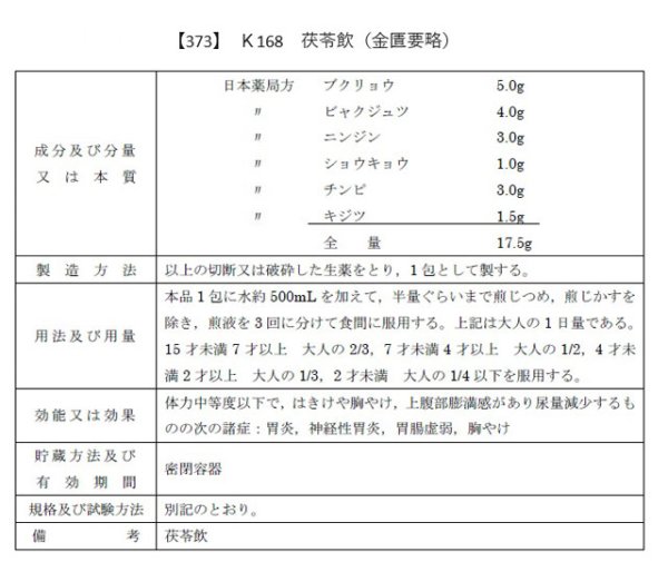 画像2: 茯苓飲（ブクリョウイン） (2)