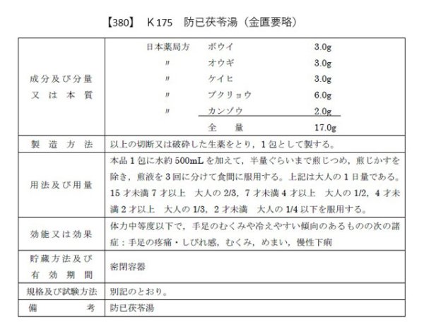 画像2: 防已茯苓湯（ボウイブクリョウトウ） (2)