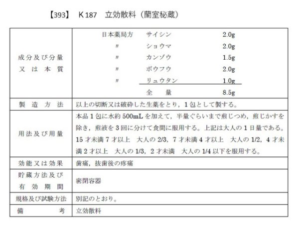 画像2: 立効散料（リッコウサンリョウ） (2)